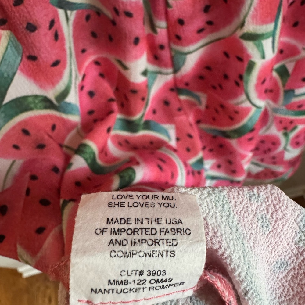 Show Me Your Mumu Nantucket Watermelon Print Romper Size M SMYM - Picture 5 of 7